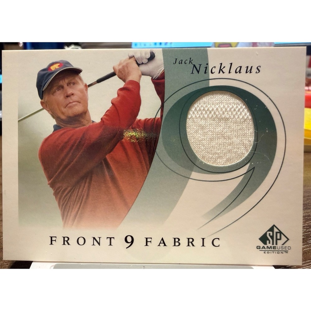 Upper Deck 2002 SP Game Used Front 9 Fabric Jack Nicklaus F9S-JN